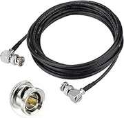 Superbat SDI Cable BNC Cable 75 ohm BNC Male to Male Right Angle Belden 1855A SDI Video Cable 10ft Support HD-SDI/3G-SDI/4K/8K Video for Monitor SDI 4K Video Switch Camera Converter etc.