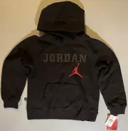 Vintage 2013 Jordan Wordmark Pullover Hoody Youth size Large (7) blk/grey Cement