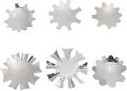 6Pcs Stainless Steel Nail Cutter Plate for French Nail Art Manicure Templates Lines and Elegant Nail Designs