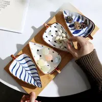 在飛比找momo購物網優惠-【Jun Jun】創意造型陶瓷醬料碟 小菜碟 點心碟(5件組