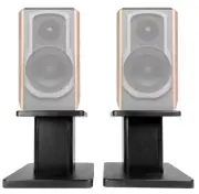 (2) 8” Black Bookshelf Speaker Stands For Edifier S1000DB Bookshelf Speakers