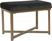 Home Decor | Upholstered Tufted Velvet Ottoman Bench | Ottoman Bench for Living