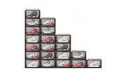 20Pcs Premium Acrylic Shoe Box Sneaker Display Storage Case Boxes Magnetic Door Au