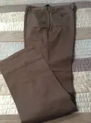 Benchmark Ladies' 98% Cotton Chino Casual Corporate Rust Pants Size 12 NEW