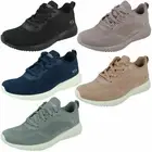 Ladies Skechers Bobs Sport with Memory Foam Lace Up Trainers : Tough Talk