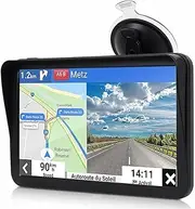Car GPS Navigation, 2025 Map 9 inch Touch Screen Car GPS Navigation System, Voice Turn Direction Guidance, Support Speed and Red Light Warning(Free Update Lifetime Map)