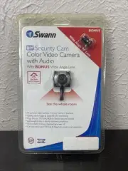 Swann DIY Security Cam Color Video Camera with Audio & Bonus Wide Angle Lens
