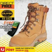 Oliver Work Boots 55332z Steel Toe Cap Safety Zip Sided Scuff Cap Steel Toe Cap