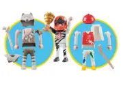 Playmobil 9854 Build a figure set Cave Man Painter or Driver NEW add on item