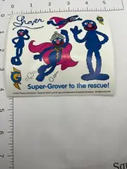 SESAME STREET Super Elmo vintage New old Stock sticker sheet