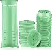 TaoBary 50 Pcs Vomit Bags Throw Up Bags Disposable Barf Bags 1000ml Puke Bags Nausea Bags Leak Resistant Emesis Bags Aircraft Car Sickness Bag for Travel Motion Sickness Pregnancy Patients Kid (Green)