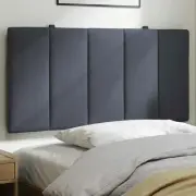 Dark Gray Velvet Headboard Cushion 39.4 Inch Soft Comfortable Home Decor