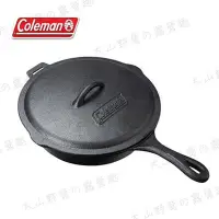 在飛比找Yahoo!奇摩拍賣優惠-【露營趣】Coleman CM-21880 經典鑄鐵平底鍋 