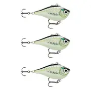 3x Rapala 5cm Rippin' Rap Lipless Sinking Vibe Fishing Lures - Bleak