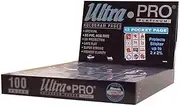 Ultra Pro 12-Pocket Platinum Page with 2-1/4" X 2-1/2" Pockets 100 ct.
