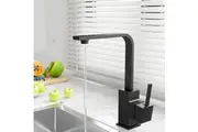 Cefito Kitchen Mixer Tap Mixer Square Sink Faucet Basin Laundry Black