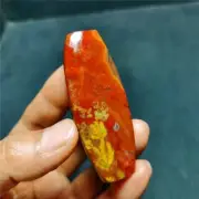 RARE26.9g Natural Warring States Red Agate geode Crystal 68A44+