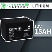 12V 15AH Fusion Lithium Deep Cycle Solar Caravan Marine UPS LiFePO4 Battery