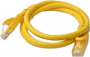 8Ware Cat6a UTP Snagless Ethernet Cable, Yellow, 1 Meter