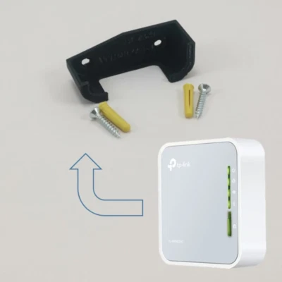 Tp Link Ac750 Wireless Travel Router Wr02Ac Wall Mount Wall Bracket Under Desk H