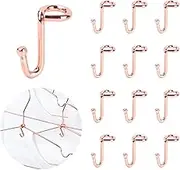 Koobay Clothes Hanger 36Pcs Connector Hooks Stable Hanger Rose Gold Metal Outfit Hangers Extender Clips Mini Cascading Hangers Hooks