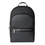 GUCCI $2450 Black GG Canvas Backpack New And Authentic