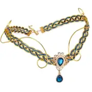 Fairy Circlet Renaissance Headpiece - Gold Braided Celtic Crown Cosplay