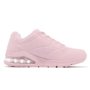 【SKECHERS】休閒鞋 Uno 2-Pastel Players 女鞋 粉紅 緩震 氣墊 運動鞋(155652LTPK)