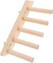 Parliky 5-Step Wooden Cat Wall Shelf Cat Climbing Frame Stairs Pet Climbing Structure Small Climber Wall-Mounted