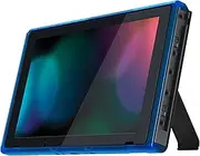 eXtremeRate Clear Blue DIY Housing Shell for Nintendo Switch Console, Replacement Faceplate Front Frame for Nintendo Switch Console w/Volume Up Down Power Buttons - Console NOT Included