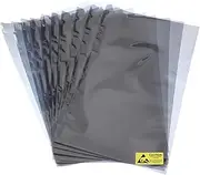 uxcell 10Pcs Anti Static Bags ESD Shielding Bag Flat Open Top Anti Static Bag for Electronic Devices 11.8x19.7 Inch(300 * 500mm)