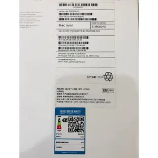 台中 保固2024/4/29 M1 Mac mini M1 16G 1TB SSD 蘋果電腦 陸版