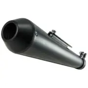 VooDoo Cafe Exhaust Muffler Universal Fit 17" Black Reverse Cone VC404B