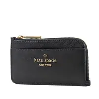 在飛比找森森購物網優惠-KATE SPADE 防刮十字紋證件零錢包-黑色