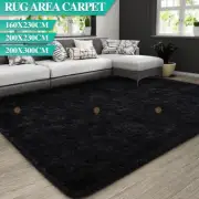 Floor Rug Rugs X-Large Fluffy Area Carpet Shaggy Soft Pads Living Room Bedroom