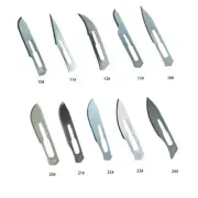 10pcs Various Sterile Carbon Steel Surgical Blade Veterinary Scalpel Lab Anatomy