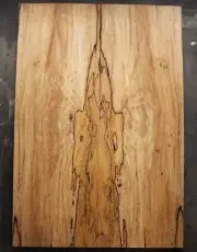 Curly spalted ink line maple drop top .37" thk guitar bass tonewood 2630
