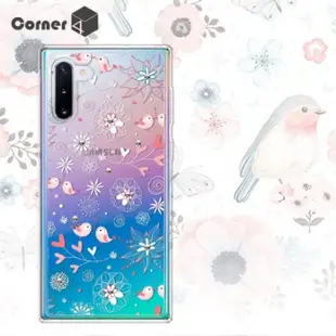 Corner4 Samsung Galaxy Note 10 奧地利彩鑽雙料手機殼-知更鳥