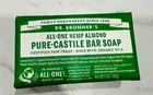 Dr. Bronner's All-One Hemp Almond Pure-Castile Organic Oils Magic Bar Soap