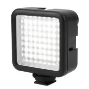 Mini Dimmable LED Video Light Panel On Camera Fill Light with 3 Cold Shoe Mounts