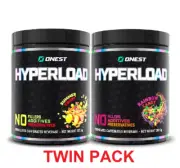 Onest Hyperload Preworkout 2X25 Serves | Twin Pack | Energy | Pumps | Hyperburn