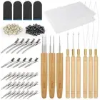 9Pcs Dreadlock Crochet Hooks for Hair, Beginner Hair Crochet Needle Included ...