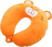 CLISPEED Car Neck Pillow U Shaped Cartoon Tiger Design Comfortable Travel Support for Airplane Car Lightweight Portable for Long Trips Naps