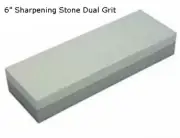 6" Sharpening Stone Dual Grit Hone Knife Sharpener Fishing