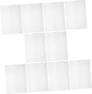 FUNNETOYU 10Sheets Transparent Book Sleeves Protective Covers for Exercise Books Textbooks and Notebooks Scratch Book Protector Pouches