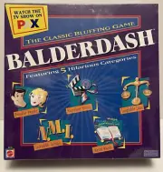 Balderdash The Classic Bluffing Game Mattel Vintage 2003 Edition NEW Sealed.