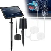 Solar Powered Air Pump Kit 10V 8W Solar Panel Air Pump with Pipe Air Stones 3...