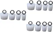 12 Pcs Bathroom Sink Stopper Kitchen Sink Seal Ring Bathroom Bathtub Stopper Silicone Sink Plug Drain Stopper Bathroom Tub Bathtub Plug Tub Blocker White Rubber Sealing Ring Pool