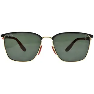 RayBan 太陽眼鏡 RB3673-M F06171-56mm 眉框方框 法拉利聯名款 墨鏡 - 金橘眼鏡