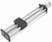 Linear Rail Guide Slide, 300mm Stroke CNC Linear Stage Motion Actuator, ASFU1605 Ballscrew, Manual Sliding Table, CNC Router Machine, Inspection Equipment, Optical Laboratory
